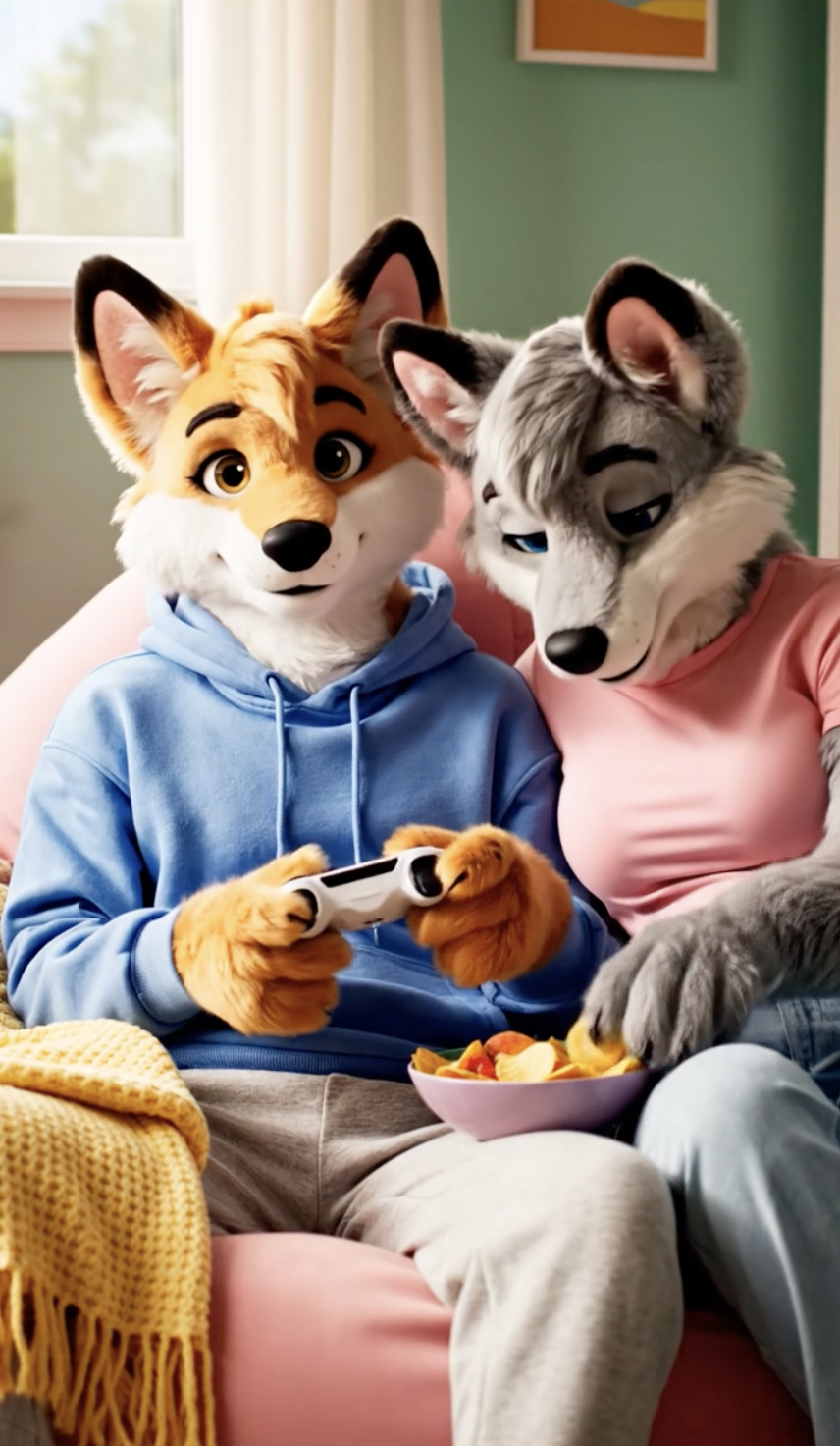 AI Furry video example